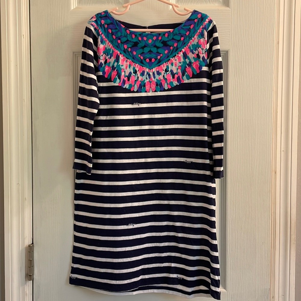 Girls Lilly Pulitzer knit shift dress.  Size L (8-10)